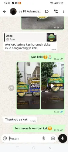 Testimonial Papan Bunga Pernikahan kolelet