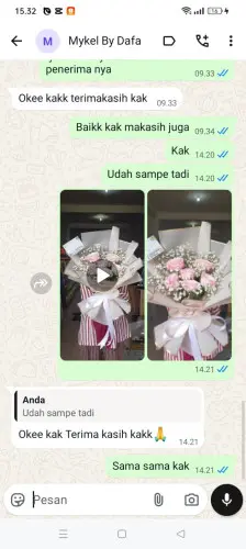 Testimonial Buket Bunga kolelet
