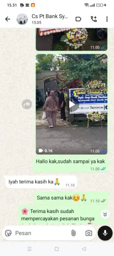Testimonial Papan Bunga kolelet